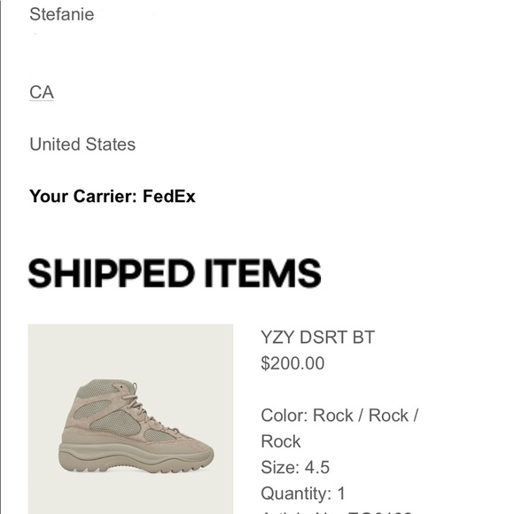 ❌SOLD❌ Yeezy DSRT BT (Rock) - Picture 4 of 4